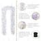 Glitzhome® 9ft Pre-Lit Snow Flocked White Pine Christmas Garland with Timer